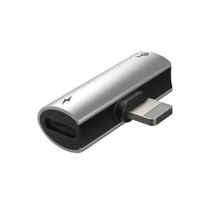 Адаптер Baseus L46 Lightning to 2x Lightning Silver - Фото 2