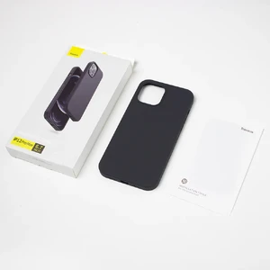 Силіконовий чохол Baseus Liquid Silica Gel Magnetic MagSafe Black для iPhone 12 Pro Max - Фото 3