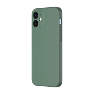 Силіконовий чохол Baseus Liquid Silica Gel Protective Case Green для iPhone 12 WIAPIPH61N-YT09 - Фото 1