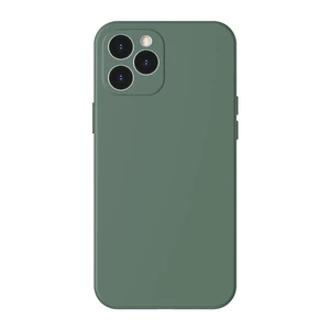 Силиконовый чехол Baseus Liquid Silica Gel Protective Case Green для iPhone 12 Pro - Фото 2