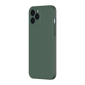 Силиконовый чехол Baseus Liquid Silica Gel Protective Case Green для iPhone 12 Pro WIAPIPH61P-YT09 - Фото 1