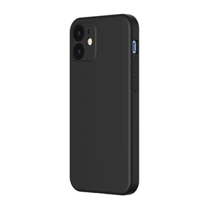 Чорний силіконовий чохол Baseus Liquid Silica Gel Protective Case Black для iPhone 12 WIAPIPH61N-YT01 - Фото 1