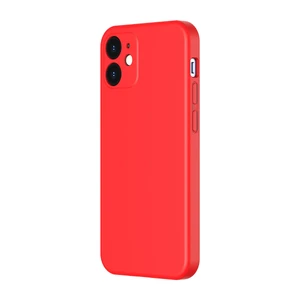 Силіконовий чохол Baseus Liquid Silica Gel Protective Case Red для iPhone 12 WIAPIPH61N-YT09 - Фото 1