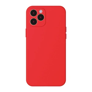 Силиконовый чехол Baseus Liquid Silica Gel Protective Case Red для iPhone 12 Pro - Фото 2