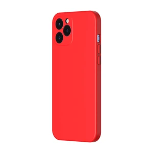 Силиконовый чехол Baseus Liquid Silica Gel Protective Case Red для iPhone 12 Pro WIAPIPH61P-YT09 - Фото 1
