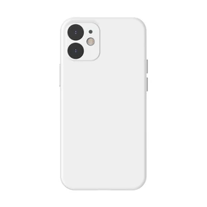 Силиконовый чехол Baseus Liquid Silica Gel Protective Case White для iPhone 12 - Фото 2