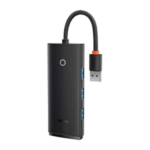 Купить Хаб (адаптер) Baseus Lite Series 4-Port HUB USB-A to USB 3.0 Black