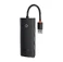 Хаб (адаптер) Baseus Lite Series 4-Port HUB USB-A to USB 3.0 Black (0.25m) WKQX030001 - Фото 1