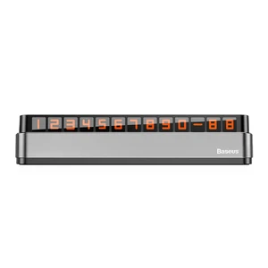 Паркувальна карта Baseus Moonlight Box Series Temporary Parking Number Plate Gray ACNUM-B0S - Фото 1