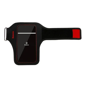 Спортивный чехол Baseus Move Armband Black | Red для iPhone | смартфонов до 5.8"  - Фото 1