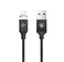 Магнитный кабель Baseus New Insnap Series Black Lightning to USB 1.2m  - Фото 1