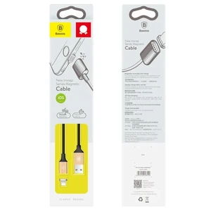 Магнітний кабель Baseus New Insnap Series Gold Lightning to USB 1.2m - Фото 6