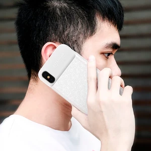 Чохол-акумулятор Baseus Plaid Backpack 3500mAh White для iPhone X | XS - Фото 4