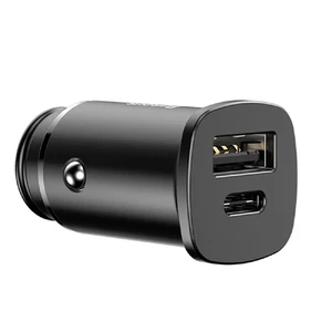 Автозарядка Baseus PPS USB Type-C PD + USB 3.0 Black 30W - Фото 3