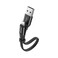 Кабель Baseus Reversible 2-in-1 Portable Black Lightning | Micro-USB to USB 0.23m CALMBJ-01 - Фото 1