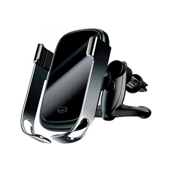 Автодержатель с беспроводной зарядкой Baseus Rock-Solid Car Holder Silver