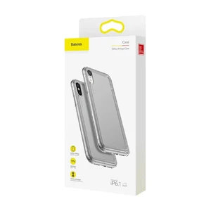 Протиударний чохол Baseus Safety Airbags Transparent Black для iPhone XR - Фото 7