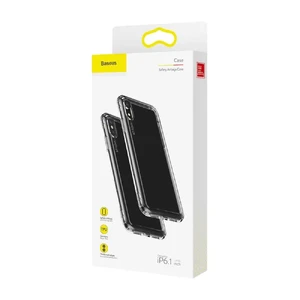 Противоударный чехол Baseus Safety Airbags Transparent для iPhone XR - Фото 8