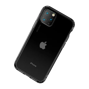 Противоударный чехол Baseus Safety Airbags Transparent Black для iPhone 11 Pro Max ARAPIPH65S-SF01 - Фото 1