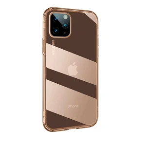 Противоударный чехол Baseus Safety Airbags Transparent Gold для iPhone 11 Pro Max - Фото 2