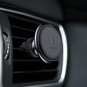 Магнітний автотримач Baseus Magnetic Air Vent Car Mount Holder Black - Фото 5