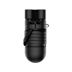 Силиконовый чехол с шнурком Baseus Silicone Case Black для Apple AirPods - Фото 2