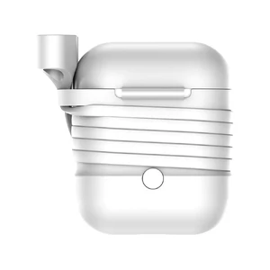 Силіконовий чохол з шнурком Baseus Silicone Case Gray для Apple AirPods - Фото 3