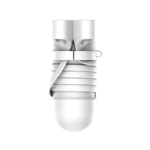 Силіконовий чохол з шнурком Baseus Silicone Case Gray для Apple AirPods - Фото 2