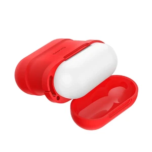 Силиконовый чехол с шнурком Baseus Silicone Case Red для Apple AirPods - Фото 6