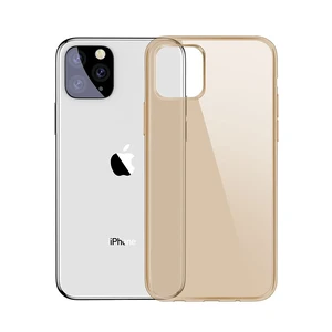 Чохол Baseus Simplicity Series Transparent Gold для iPhone 11 Pro Max ARAPIPH65S-0V - Фото 1