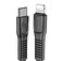 Быстрая автозарядка Baseus Small Screw USB Type-C PD + USB 3.0 Black с кабелем USB Type-C to Lightning - Фото 5