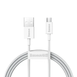 Зарядный кабель Baseus Superior Series Fast Charging Cable Micro USB White (1m) CAMYS-02 - Фото 1