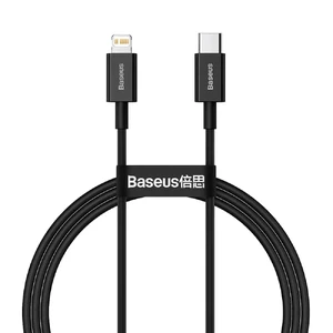 Зарядный кабель Baseus Superior Series Fast Charging PD 20W USB-C to Lightning Black 1m CATLYS-A01 - Фото 1