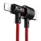 Магнитный кабель Baseus T-Type 2-in-1 Red Lightning/Micro USB to USB  - Фото 1