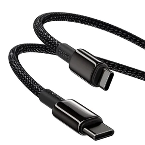 Нейлоновый кабель Baseus Tungsten Gold Cable Type-C to Type-C 100W (2m) - Фото 2