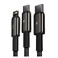 Зарядный кабель Baseus Tungsten Gold One-for-three Type C to Lightning to Micro-USB 1.5m - Фото 5