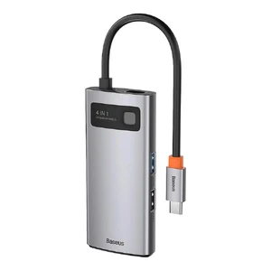 Хаб (адаптер) Baseus USB-C Metal Gleam Series 4-in-1 для MacBook | iMac | iPad - Фото 2