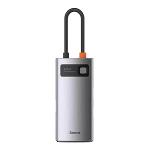 Хаб (адаптер) Baseus USB-C Metal Gleam Series 4-in-1 для MacBook | iMac | iPad - Фото 3