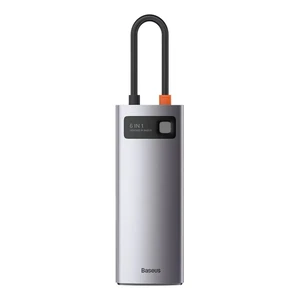 Хаб (адаптер) Baseus USB-C Metal Gleam Series 6-in-1 для MacBook | iMac | iPad - Фото 3