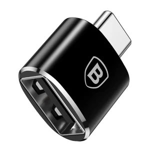 Переходник Baseus USB Type-C to USB Black CATOTG-01 - Фото 1
