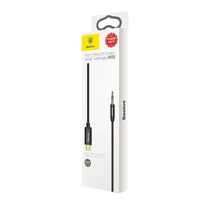 Кабель Baseus Yiven M01 USB-C to Mini-Jack 3.5mm Black 1.2m - Фото 7