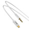 Кабель Baseus Yiven M01 USB-C to Mini-Jack 3.5mm White 1.2m - Фото 2