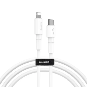 Кабель Baseus USB Type-C to Lightning PD White 18W CATLSW-02 - Фото 1
