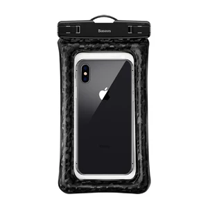 Універсальний водонепроникний чохол Baseus Waterproof Bag Black для смартфонів до 6" - Фото 2