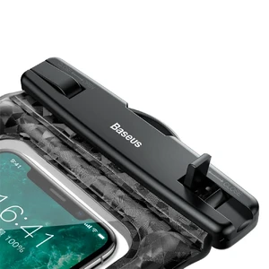 Універсальний водонепроникний чохол Baseus Waterproof Bag Black для смартфонів до 6" - Фото 6