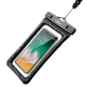 Універсальний водонепроникний чохол Baseus Waterproof Bag Black для смартфонів до 6" - Фото 3