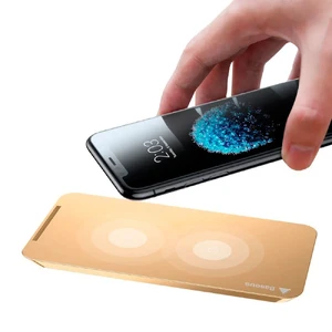 Бездротова док-станція Baseus Wireless Charging Pad WiC1 10W Gold - Фото 2
