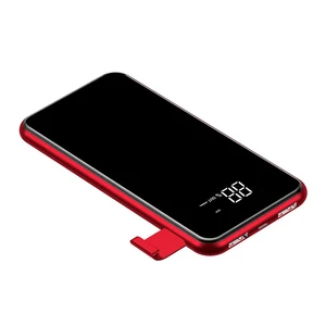 Повербанк з дисплеєм і бездротовою зарядкою Baseus Wireless Charger 8000mAh Red - Фото 5