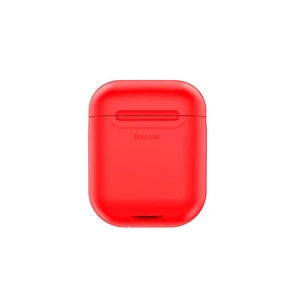 Бездротовий зарядний чохол Baseus Wireless Charger Red для AirPods - Фото 2