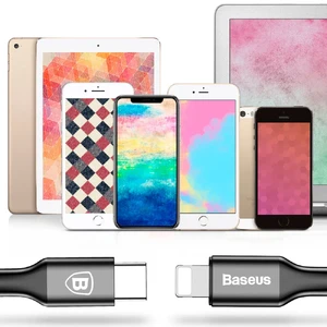 Кабель Baseus Yiven Series USB Type-C to Lightning Black 1m - Фото 5